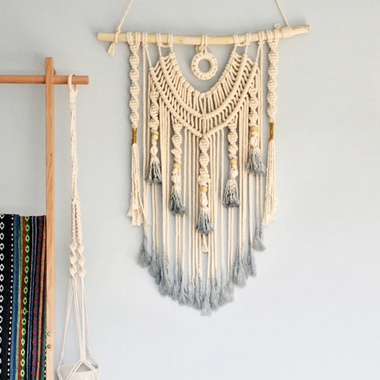 Woven Wall Hanging Macrame dream catcher Wall Hanging Large Above Bed Decor Neutral Wall Boho Home DecorTapestry Wall Hanging Color